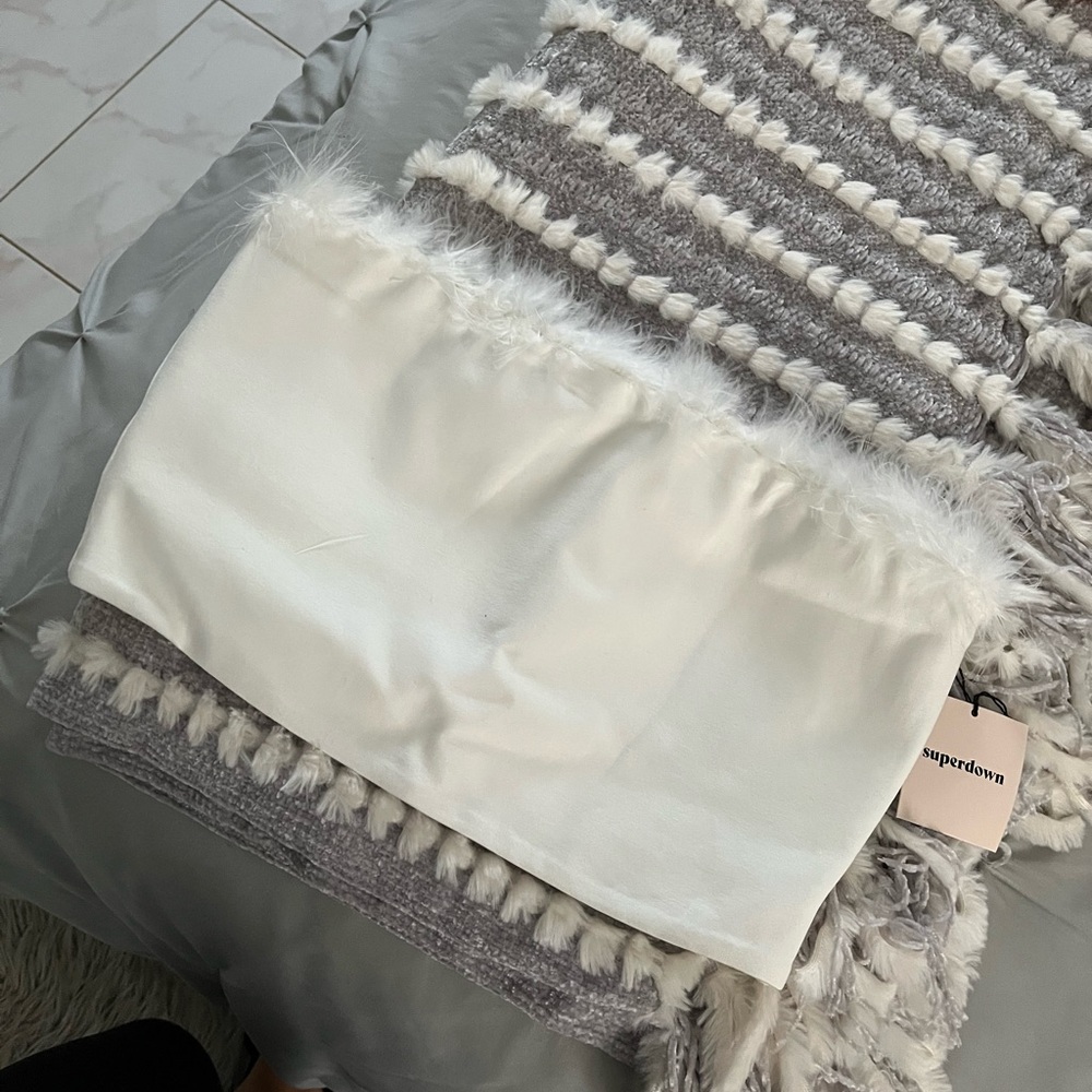 Feather Tube Top